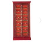 Armoire en manguier massif rouge L 90 cm Madras, Maison & Meubles, Avec porte(s), Comme neuf, 50 à 100 cm, Autres essences de bois