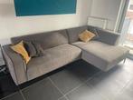 Comfortabele hoekzetel met breed lang stuk (ottomaan), Ophalen, Zo goed als nieuw, Stof, Design, comfortabel, cozy