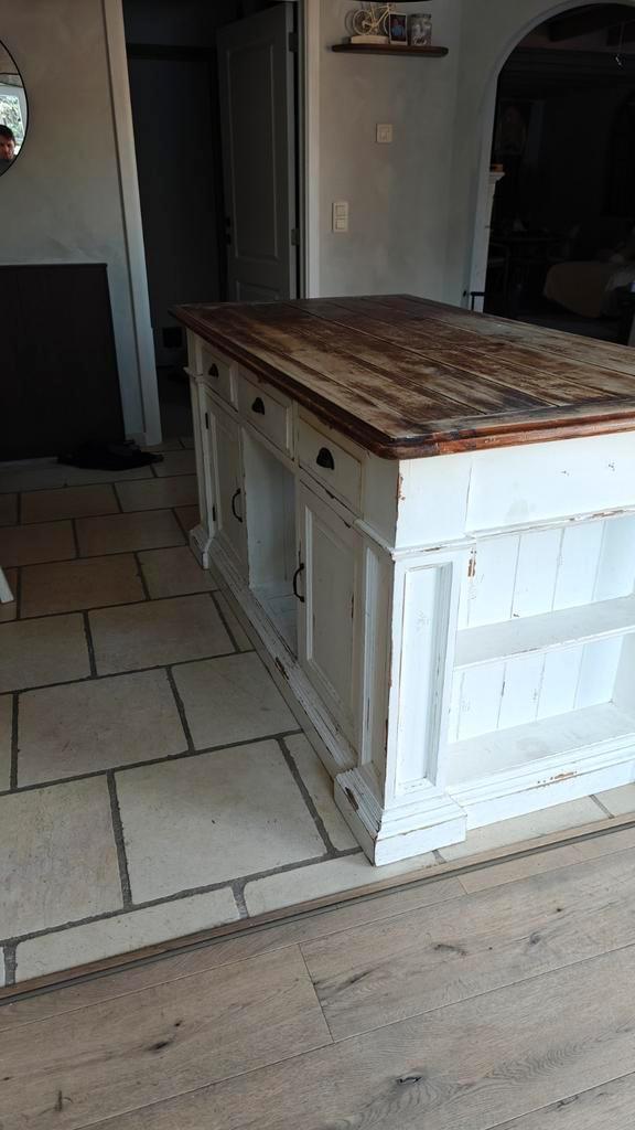 Landelijke losstaande kast (keukeneiland, zonder stoelen!), Maison & Meubles, Mobilier complet, Enlèvement