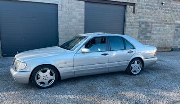 Mercedes Benz W140, Auto's, Zwart, Zwart, Leder, Particulier