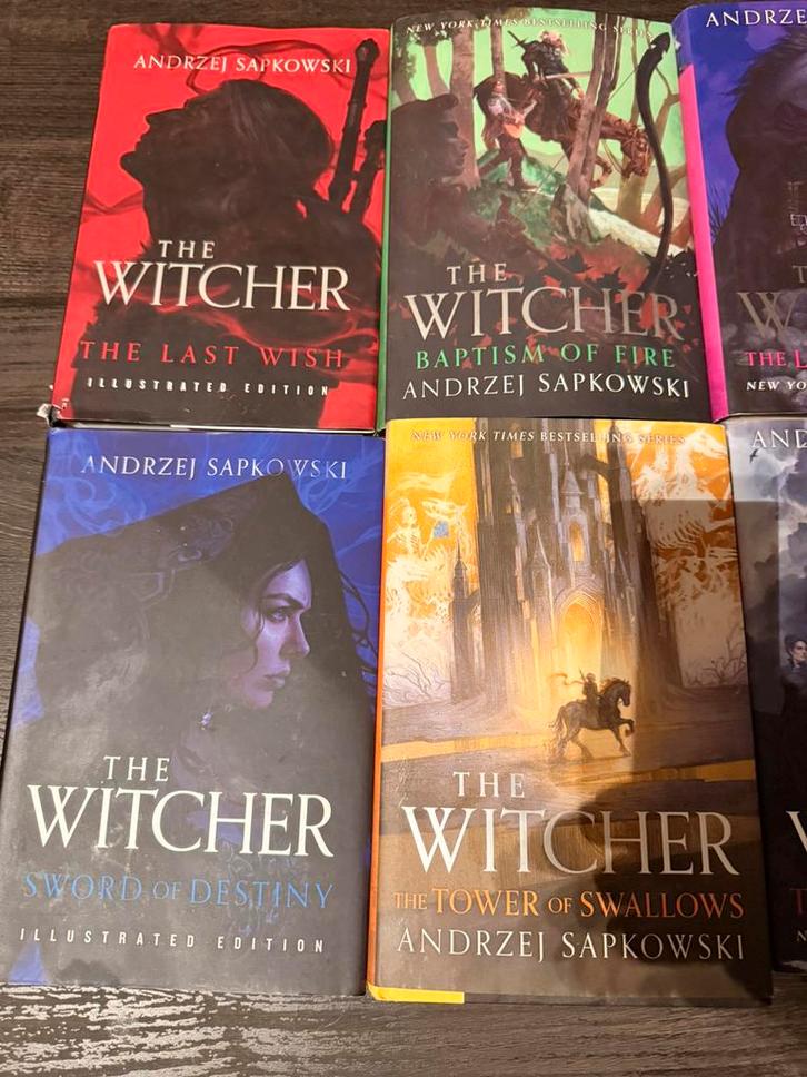 THE WITCHER BOEKEN SET – BIJNA VOLLEDIGE REEKS, Boeken, Fantasy, Zo goed als nieuw, Ophalen