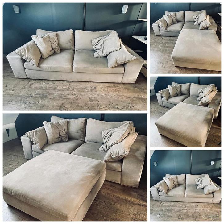 Witte zetel 2,40 x 1,20. GRATIS Af te halen in Ekeren, Huis en Inrichting, Zetels | Complete zithoeken, Zo goed als nieuw, Ophalen