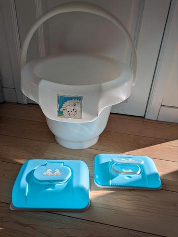Tummy tub Bébéjou + 2 doosjes voor vochtige doekjes gratis, Kinderen en Baby's, Badjes en Verzorging, Ophalen of Verzenden, Gebruikt