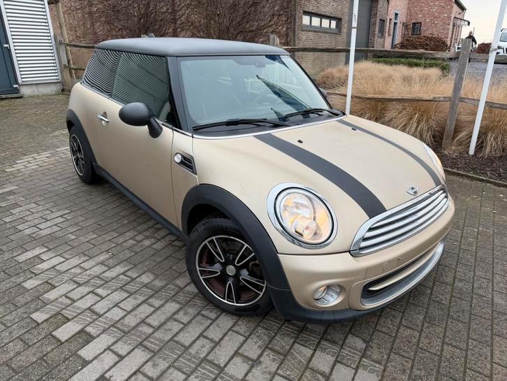 MINI One 1.6i *CARPASS*, Auto's, Mini, Bedrijf, Te koop, One, ABS, Benzine, Euro 6, 3 deurs, Handgeschakeld, Beige, Zwart, Leder en Stof