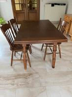 Eiken tafel met 3 stoelen, Huis en Inrichting, Complete eetkamers, Ophalen, Zo goed als nieuw