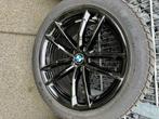 BMW 18" dubbelspaak jet black velgen/banden, Auto-onderdelen, Banden en Velgen, Band(en), Gebruikt, Personenwagen, Winterbanden