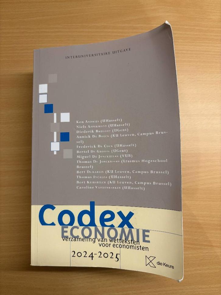Codex Economie, Boeken, Studieboeken en Cursussen, Gelezen, Hoger Onderwijs, Gamma, Verzenden