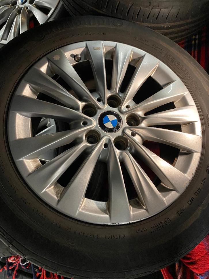 BMW velgen met zomerbanden - verlaagde prijs, Autos : Pièces & Accessoires, Pneus & Jantes, Jante(s), Pneus été, 16 pouces, 205 mm