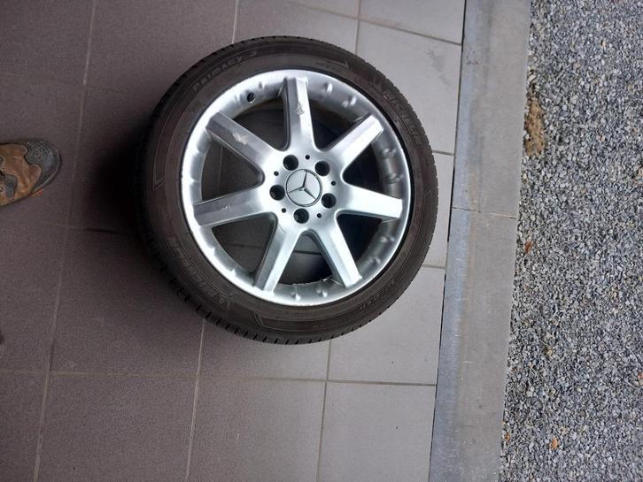 Banden + Velgen - Mercedes - lichtmetaal, Autos : Pièces & Accessoires, Pneus & Jantes, Pneu(s), Pneus été, 17 pouces, 225 mm