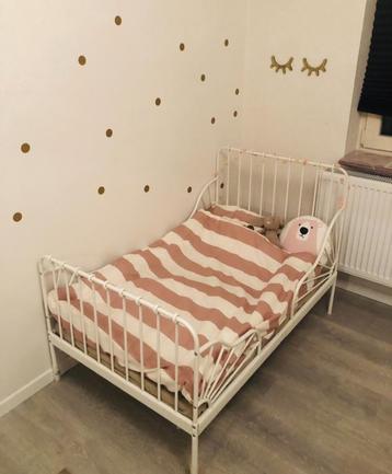 Kinderbed, Kinderen en Baby's, Kinderkamer | Bedden, Ophalen, 85 tot 100 cm, Zo goed als nieuw, Matras