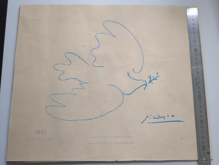 Pablo Picasso-Colombe de la Paix repro 1967, Antiek en Kunst, Kunst | Etsen en Gravures, Ophalen of Verzenden