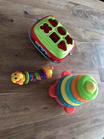 Vormenkubus stapeltoren vormenhondje, Kinderen en Baby's, Ophalen of Verzenden, Zo goed als nieuw, Ontdekken