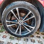 4 jantes alu 17 pouces ,pneus 215 45 17,2 hankook usé a 10 %, Autos : Pièces & Accessoires, Pneus & Jantes, Enlèvement, 17 pouces