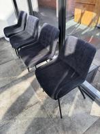 Zwarte velours stoelen, Ophalen of Verzenden, Stof