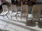 Te koop 4 eetkamerstoelen 60 euro, Huis en Inrichting, Stoelen, Ophalen, Wit