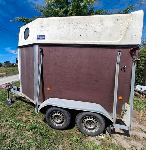 2 paards trailer, Dieren en Toebehoren, Paarden en Pony's | Trailers en Aanhangwagens, Gebruikt, 2-paards trailer, Hout, Ophalen