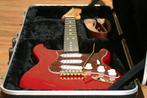 Fender Deluxe Player Stratocaster – Crimson Red Transparent, Ophalen, Gebruikt, Solid body, Fender