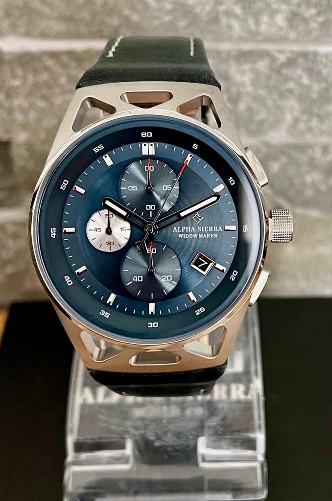 ALPHA SIERRA WIDOWMAKER SPORT CHRONO TWV399€! 💯%NIEUW!, Handtassen en Accessoires, Sporthorloges, Nieuw, Ophalen of Verzenden