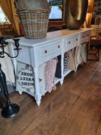 Massief houten sidetable/wandconsole