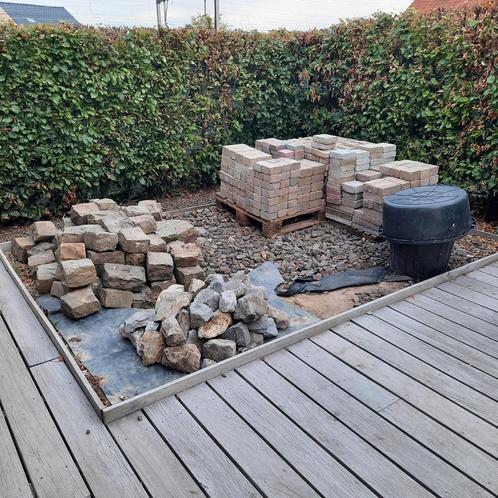 klinkers/ kasseien/ bakstenen/ steentjes, Tuin en Terras, Tegels en Klinkers, Gebruikt, Overige typen, Ophalen