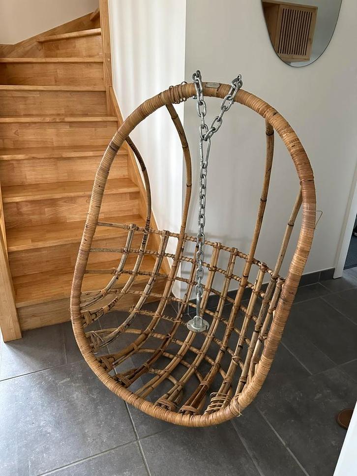 Siege en osier suspendu, Tuin en Terras, Hangmatten, Gebruikt, Eenpersoons, Binnen, Ophalen