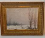 Olieverf op hout gesigneerd Fernand Lepaffe, Antiek en Kunst, Ophalen of Verzenden