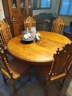 Tafel en 8 stoelen, Ophalen, Zo goed als nieuw