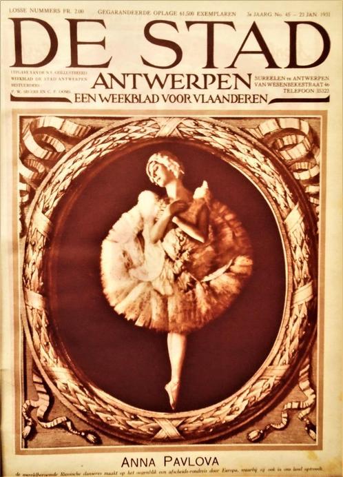 De Stad Antwerpen: een weekblad voor Vlaanderen - 1931 - 52x, Boeken, Tijdschriften en Kranten, Gelezen, Krant, Ophalen of Verzenden
