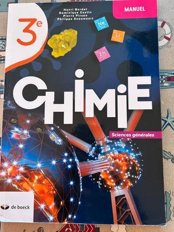 Manuel- Chimie 3, Livres, Enlèvement, Neuf