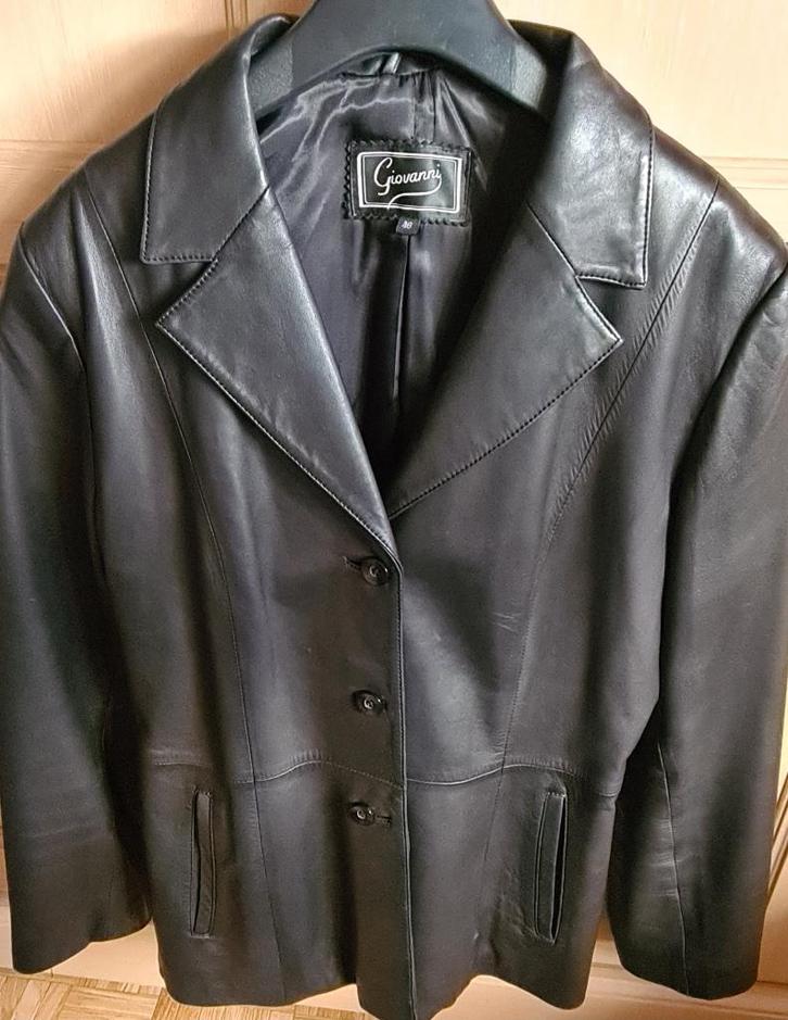 Vest/ jas 'Giovanni' (maat: L), Kleding | Dames, Jassen | Zomer, Zo goed als nieuw, Maat 42/44 (L), Zwart, Ophalen of Verzenden