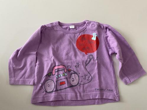 zeeman 80, Kinderen en Baby's, Babykleding | Maat 80, Zo goed als nieuw, Meisje, Shirtje of Longsleeve, Ophalen of Verzenden