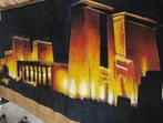 Schilderij Tempel van Karnak in Egypte. 200 cm * 100cm, Ophalen, Zo goed als nieuw