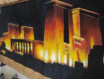 Schilderij Tempel van Karnak in Egypte. 200 cm * 100cm beschikbaar voor biedingen