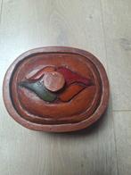 Houten doosje handgesneden, Antiek en Kunst, Ophalen of Verzenden