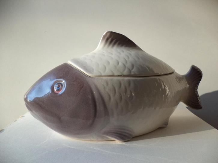 Oude faïence Waechtersbach Germany Fish tureen vis- soepkom, Antiek en Kunst, Antiek | Porselein, Ophalen of Verzenden