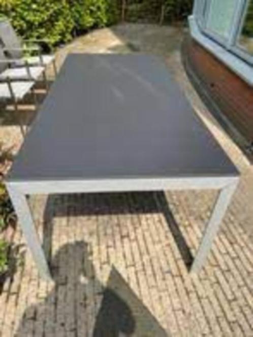 Extremis aluminium tafel met HPL als tuintafel of eettafel, Tuin en Terras, Tuintafels, Rechthoekig, Aluminium, Verzenden
