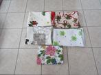 4 OVALE KERST EN ANDERE  TAFELKLEDEN + 1 tafelkleed  GRATIS, Enlèvement, Comme neuf, Ovale, Intérieur
