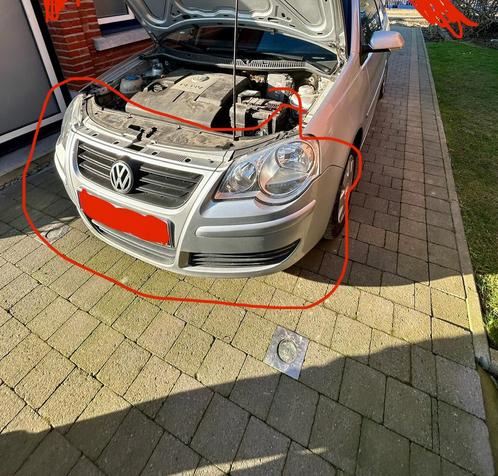 Volledige voorbumper vw polo 9n2, Auto-onderdelen, Carrosserie, Bumper, Volkswagen, Voor, Gebruikt, Ophalen