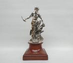"Boerenmeisje met sikkel" verzilverd brons "Christoffle", Antiek en Kunst, Kunst | Beelden en Houtsnijwerken, Ophalen