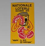 Oud kalendertje nationale loterij 1975, Enlèvement ou Envoi