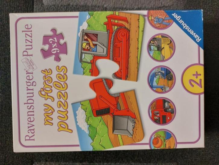 Ravensburger puzzel werkvoertuigen, Kinderen en Baby's, Speelgoed | Kinderpuzzels, Zo goed als nieuw, Minder dan 10 stukjes, Ophalen