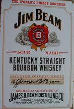JIM BEAM WHISKEY REKLAME -METAAL-, Verzamelen, Ophalen of Verzenden