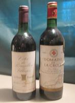 2 vieux vins rouges français de 1980, Collections, Enlèvement ou Envoi, Pleine, Comme neuf, Vin rouge