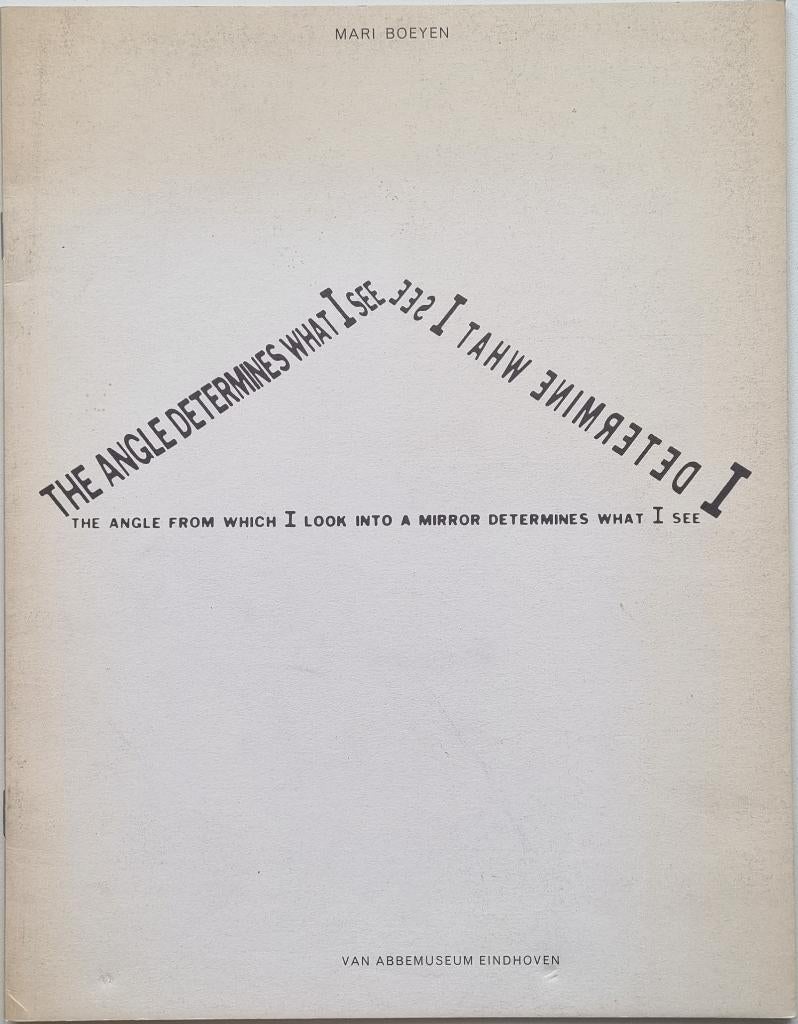 Mari Boeyen - Werken 1974-76  - Van Abbemuseum Eindhoven, Enlèvement ou Envoi, Utilisé, Rudi Fuchs