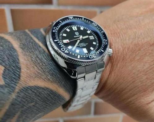 Qingxyia 6672 Turtle Captain Willard Herenhorloge NIEUW, Handtassen en Accessoires, Sporthorloges, Nieuw, Zilver, Waterdicht, Ophalen of Verzenden