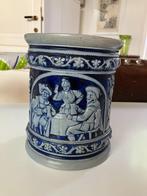 Traditionele Duitse Bierpul – Steengoed met Reliëf – Gemerkt, Ophalen
