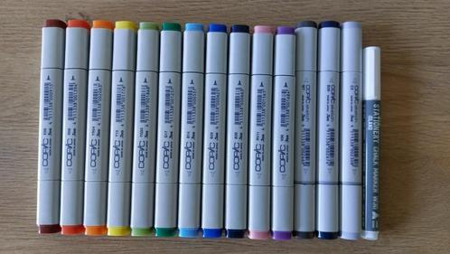 COPIC Classic - 14 dubbele markers, Hobby en Vrije tijd, Knutselen, Gebruikt, Ophalen of Verzenden