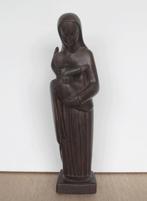 Sculpture sur bois africaine Mère et enfant, vers 1960, Antiquités & Art, Enlèvement ou Envoi