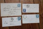 4 enveloppes timbrées 19eme, Postzegels en Munten, Brieven en Enveloppen | Buitenland, Ophalen of Verzenden, Envelop