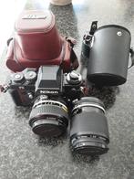 Nikon f3 met zijn 2 lenzen in nieuwstaat, Ophalen of Verzenden, Zo goed als nieuw